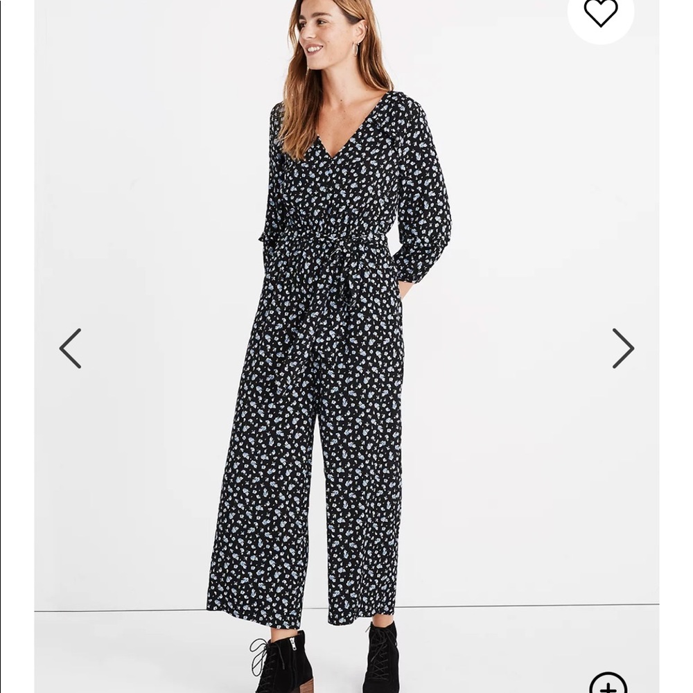Madewell Ruffle Sleeve Tie-Waist Jumpsuit